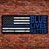 BLUE LIVES MATTER - Blue Line Flag - Vinyl Banner [VB-POL-BLM-FLAG]