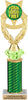 Wreath Victory Color Custom Insert Diamond Riser Trophy - 11.75 inch [TXDRi-11-J97]