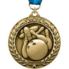 Bowling 1.75 inch Dimensional Medal [MSW1-BW]