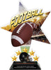 Football Shattered Star Colorix Acrylic Trophy- 10 inch [TACR10-STR-FB-Q]