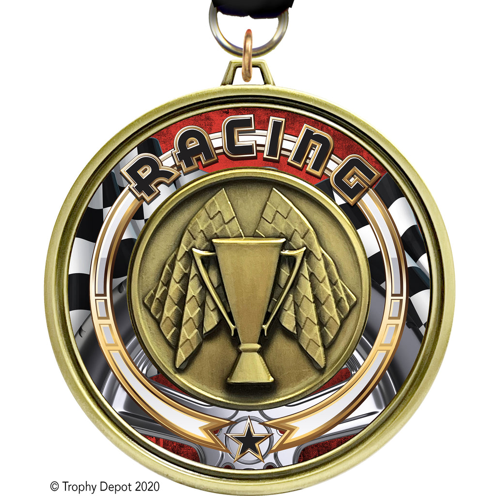 3" Eclipse Insert Medal - Racing - TD Exclusive! MEL1-RC
