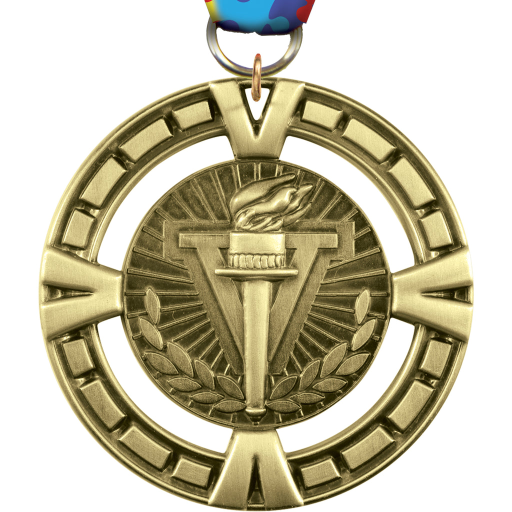2.5" Victory Torch Victory Medal [M4V25-VY]