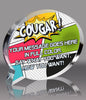 Speech Bubble Oval Full Color Acrylic Award- 5x4 inch [ATKBO-54-FC-Q]