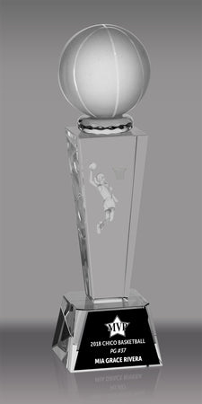 Basketball Female 3D Laser Crystal [CRL3D-BKF]