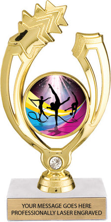 Shooting Star Blinged Victory Color Insert Trophy [Ti-J88]