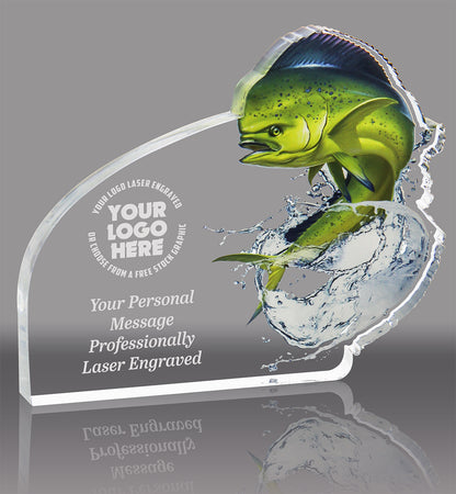 Mahi Mahi Acrylic Award- 6.4x5.7 inch [AFSH-MAHI-65-Q]