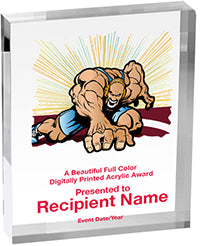Wrestling Vibrix Acrylic Awards [3/4 inch thick]