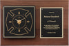 Tribute Plaque with Maltese Cross Clock [PMFF36]