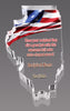 Illinois Full Color Paperweight Acrylic Award - 6 x 3.3 inch [ASTT-IL-FC-M-Q]