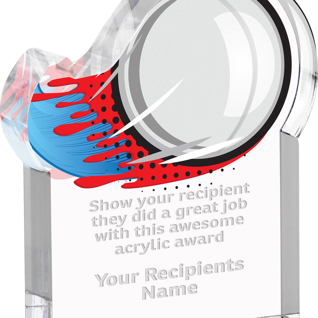 Table Tennis Splatters Acrylic Awards