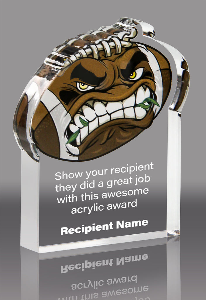 Football Krunch Acrylic Award- 5x6 inch [AKRCH-FB-56-Q]