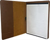 Dark Brown Leatherette Portfolio with Notepad [PJ912-186]