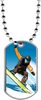 Snowboarding Dog Tags [DTLAM2-SNWBRD]