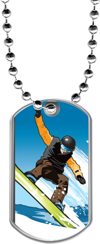 Snowboarding Dog Tags [DTLAM2-SNWBRD]