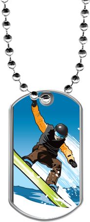 Snowboarding Dog Tags [DTLAM2-SNWBRD]
