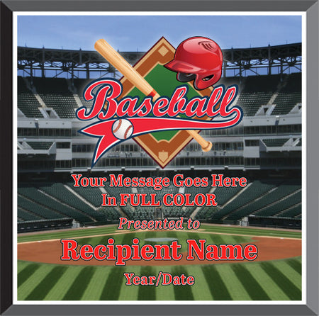 Baseball Square Graphix Plaque [PGFXQ88-BS]