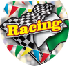 Auto/ Racing Flags Shield Insert [SH-3723]