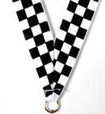 7/8 x 30 in. Checkered Neck Ribbon [NKRB-1057]