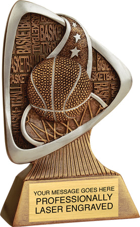 Basketball Triad Resin Trophy [RJTRD-BK]