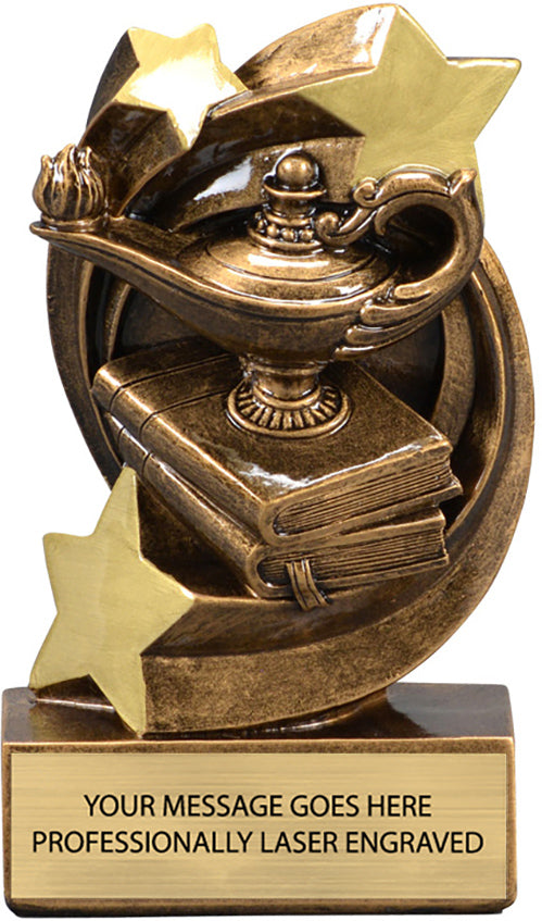 Knowledge Star Swirl - 5.25" Resin Trophy [RPSS5-KN]
