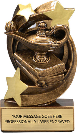 Knowledge Star Swirl - 5.25" Resin Trophy [RPSS5-KN]
