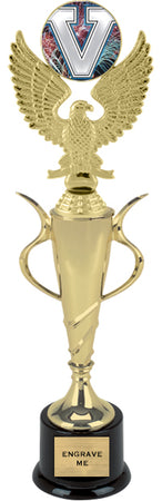 Gold Plastic Cup with Insert Holder [TCPF13i]