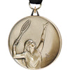 2.5 inch Premium Satin Finish Medal - Tennis Female [MF92-TNF]