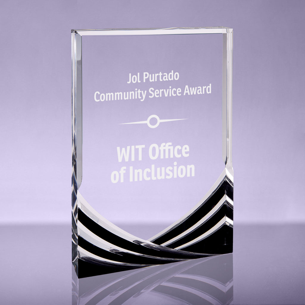 Soaring Acrylic Award - Black - 5x7 inch [AJSAR-57-BLK]