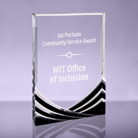 Soaring Acrylic Award - Black - 5x7 inch [AJSAR-57-BLK]