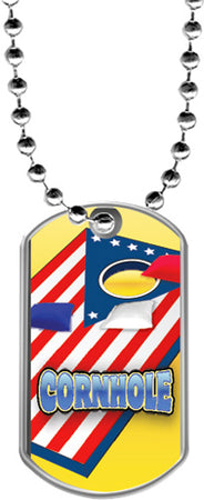 Cornhole Dog Tags [DTLAM2-CRNHL]