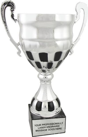 Metal Racing Flag Cup - 11.5 inch [CC943RC-11]