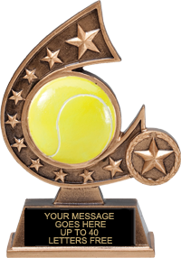 Tennis Comet Resin Trophies [RCOM5-TN]