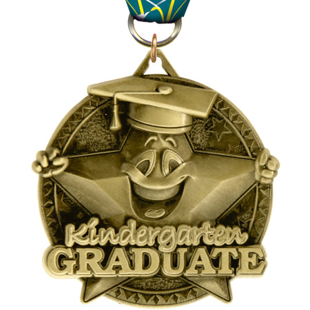 2" Kindergarten Graduate Ultra-Impact 3-D Medal [MDTD2-KGD]