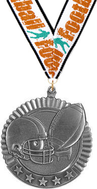 Football 5 Star Medal- Silver [MP36-FB-S]