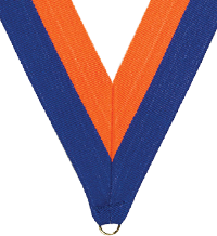 Blue & Orange Neck Ribbon [NKRB-4030]