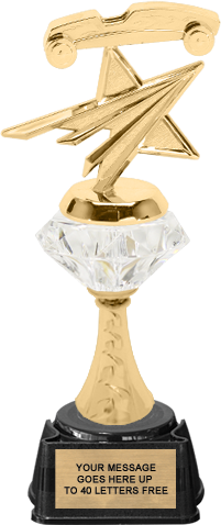 Diamond Riser Trophy on Synthetic Base [TRGLDR10] – Trophy Depot