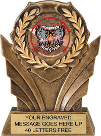 Gold Wreath Custom Insert Resin Trophies [RXMF19-6]