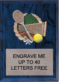 7"x9" Tennis Millennium Plaque - 7x9 [PMC79-TN]