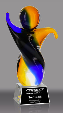 Abstract Victory Art Glass Award - 7.75 inch [AGJ1]