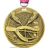 Lacrosse Female 2.75 inch Blade 3D Diecast Medal [MBD2-LCF]