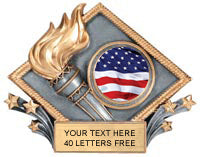 Victory Color Diamond Resin Trophy [RCD75-VY]