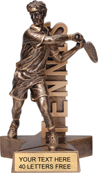 Tennis Billboard - 8.5" Resin Trophy - Male [RMB8-TNM]