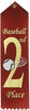 Baseball 2nd Place Event Ribbon [R8SER-BS-2ND]
