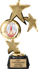 Insert Triple Star Spinning Trophy on Regal Base [TRGi-P451]