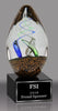 Egg-Shaped Art Glass Award - 5.25 inch [AGM47]
