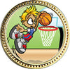 Basketball Round Insert Pin [P78RI-BK3]