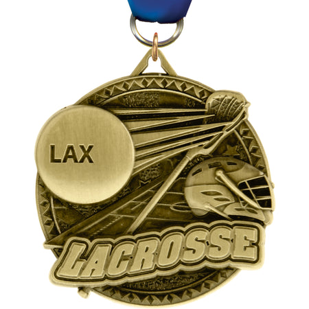 2" Lacrosse Ultra-Impact 3-D Medal [MDTD2-LC]
