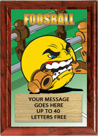 Foosball Full Color KRUNCH Plaque [PKRNCH5-FSBL]