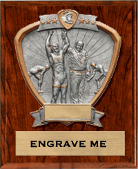 Wrestling Sport Legend Shield Plaque [P9RSLS-WS]