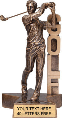 Golf Billboard - 8.5" Resin Trophy - Male [RMB8-GLM]